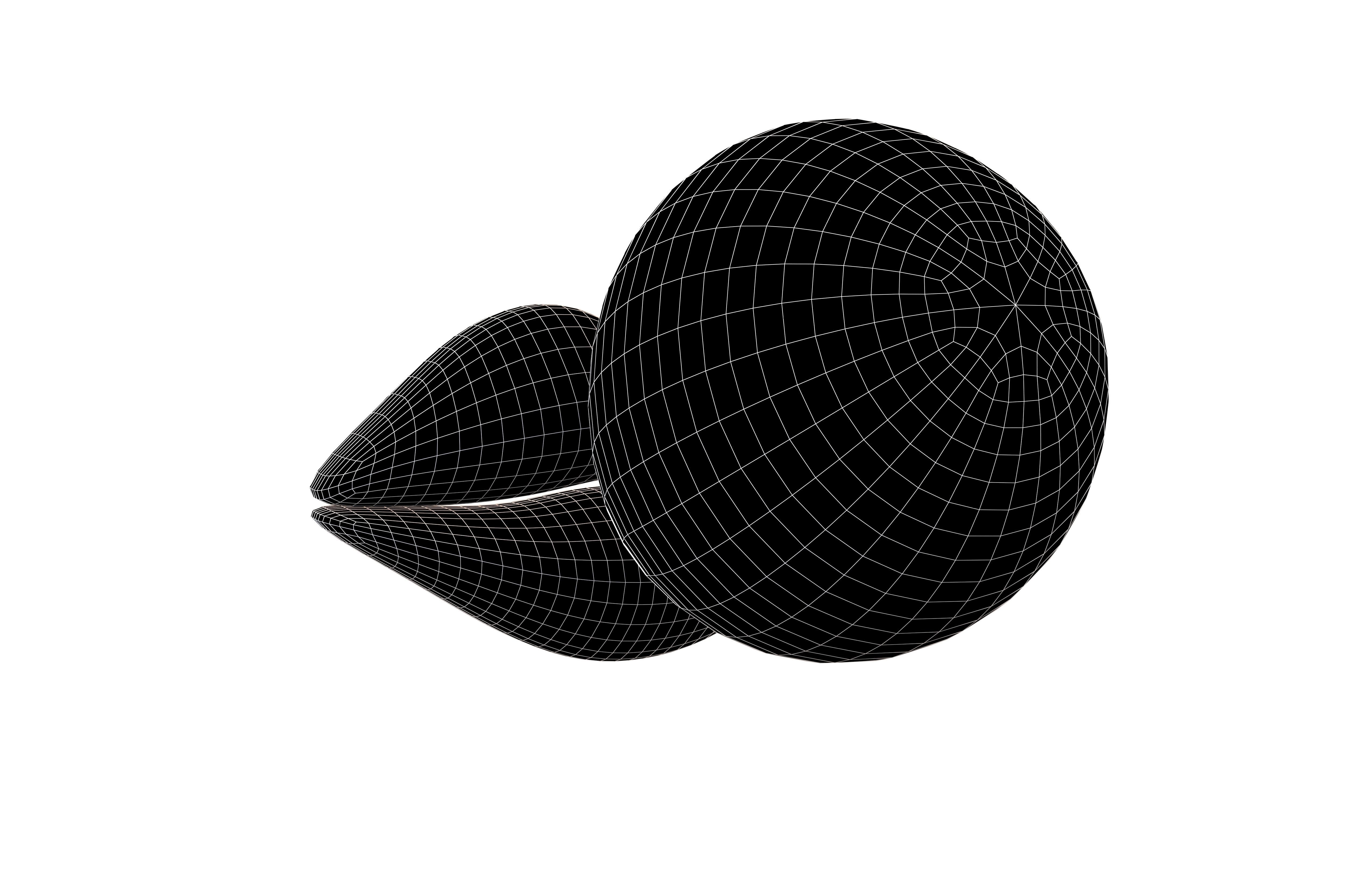 Cartoon Lips With Bubblegum v1 002 Low-poly 3D model_6