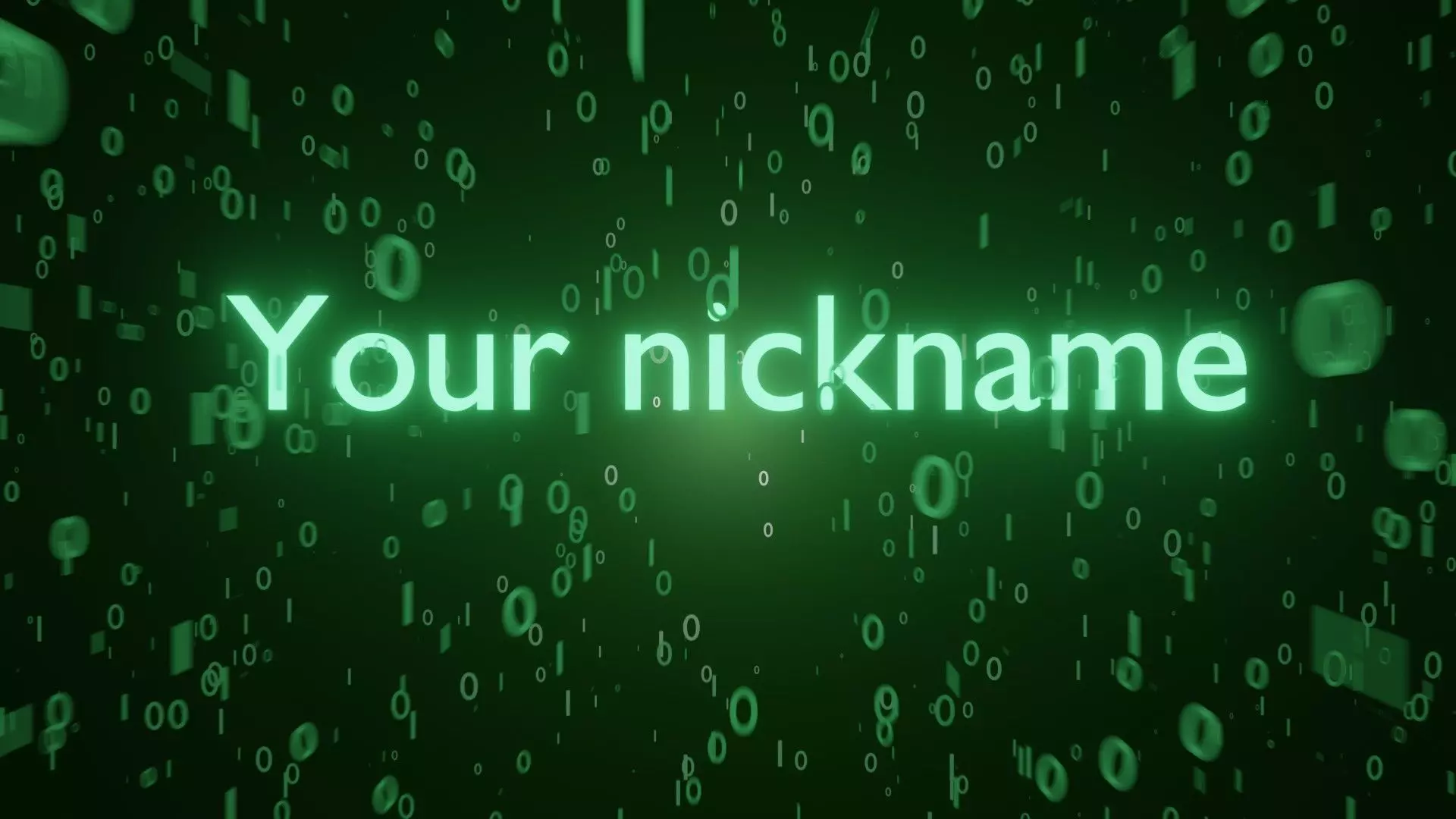 YouTube Matrix Binary Intro 3D model_0