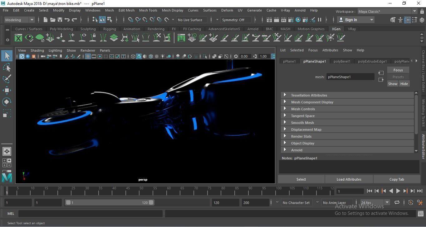 Sci-Fi Tron Bike 3D Model - Perfect for Gaming VFX and Film Low-poly 3D model_15