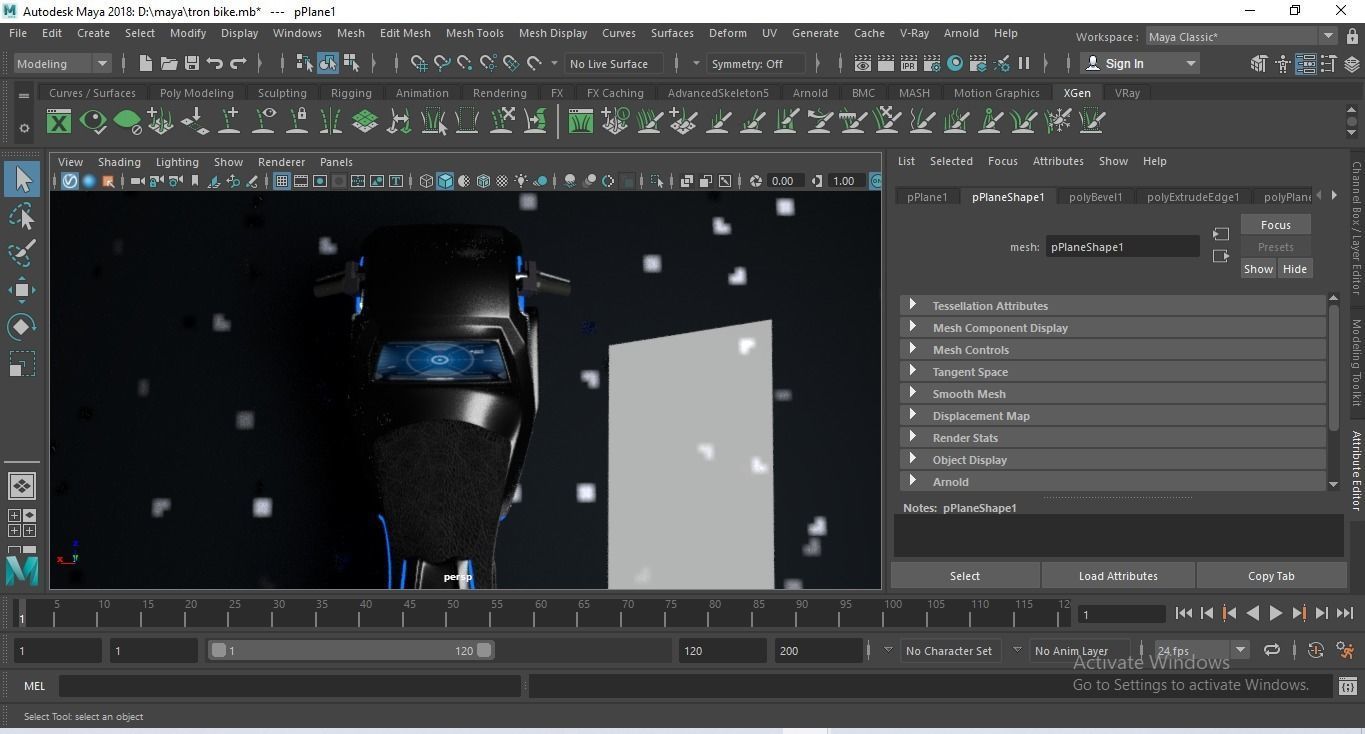 Sci-Fi Tron Bike 3D Model - Perfect for Gaming VFX and Film Low-poly 3D model_21