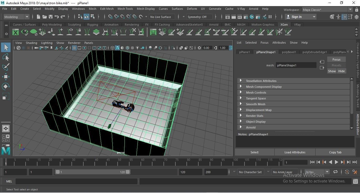 Sci-Fi Tron Bike 3D Model - Perfect for Gaming VFX and Film Low-poly 3D model_16