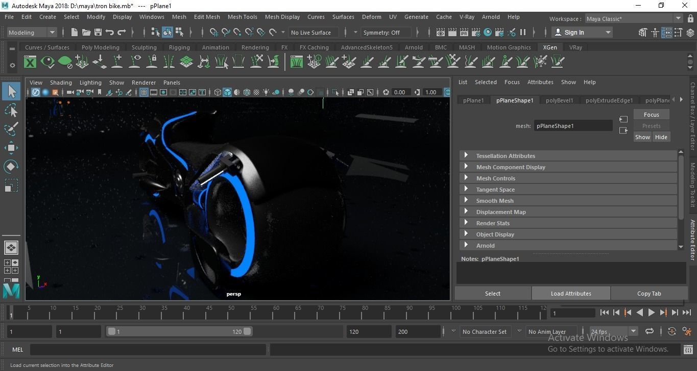 Sci-Fi Tron Bike 3D Model - Perfect for Gaming VFX and Film Low-poly 3D model_22