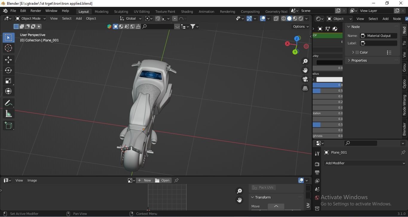 Sci-Fi Tron Bike 3D Model - Perfect for Gaming VFX and Film Low-poly 3D model_18