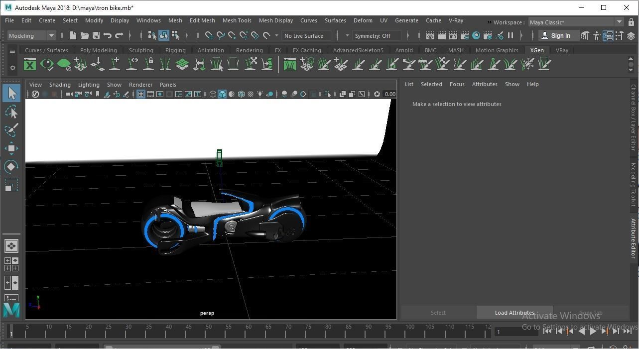 Sci-Fi Tron Bike 3D Model - Perfect for Gaming VFX and Film Low-poly 3D model_19