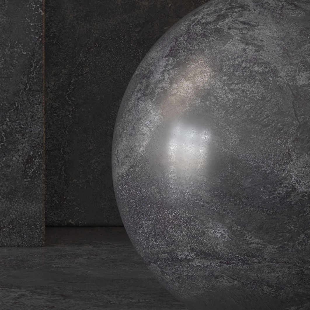 Sintered Stone Black Material Seamless - Tileable DrCG 3D model_2