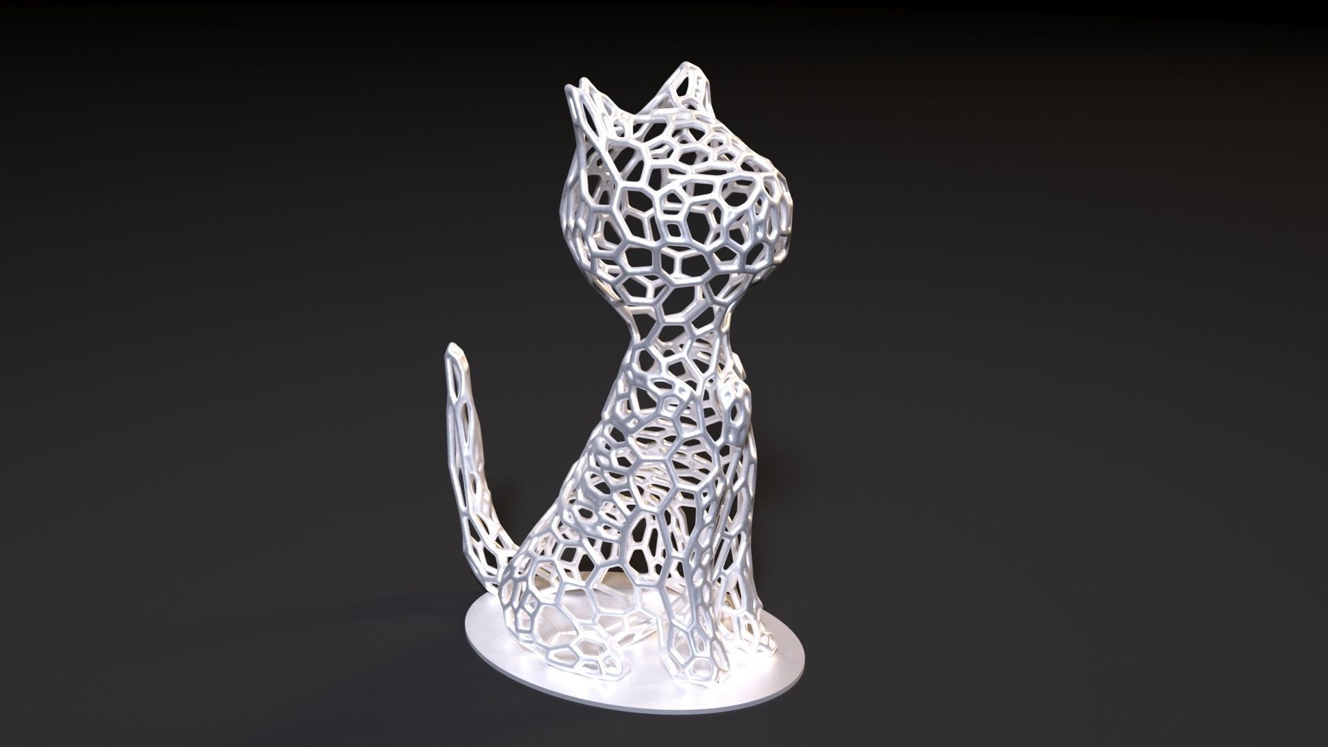 Cat decor 3D print model_6