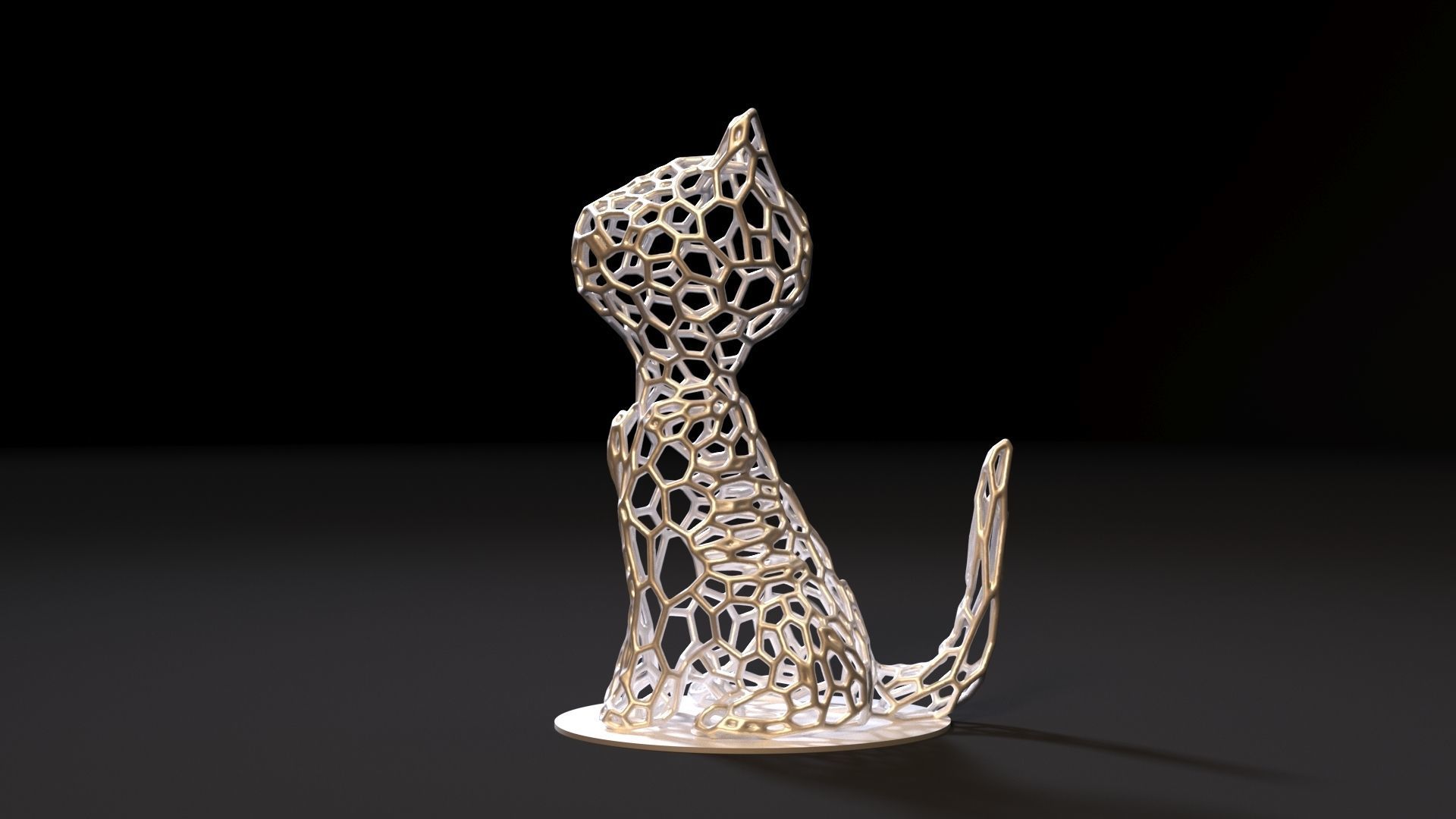 Cat decor 3D print model_1