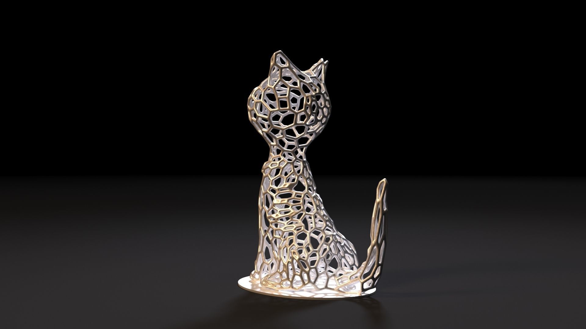 Cat decor 3D print model_2