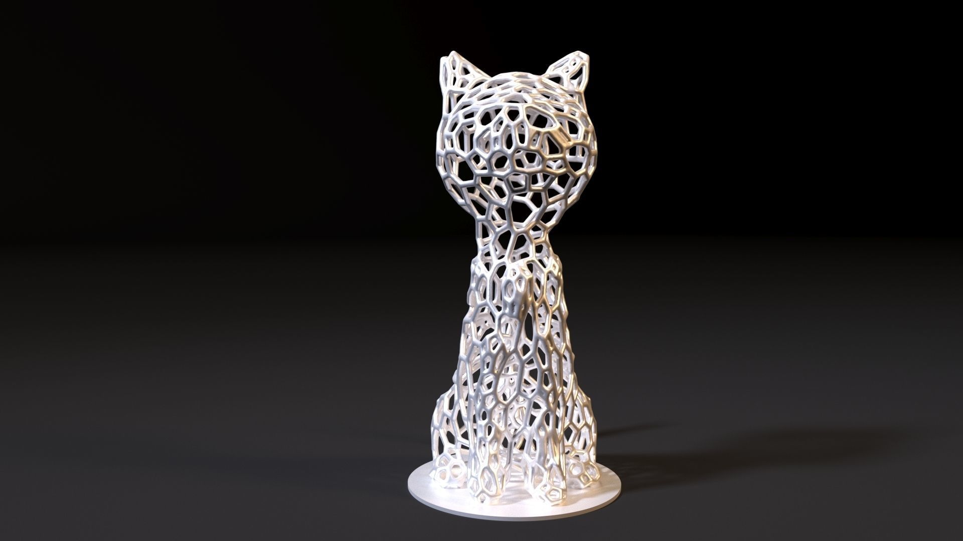 Cat decor 3D print model_7