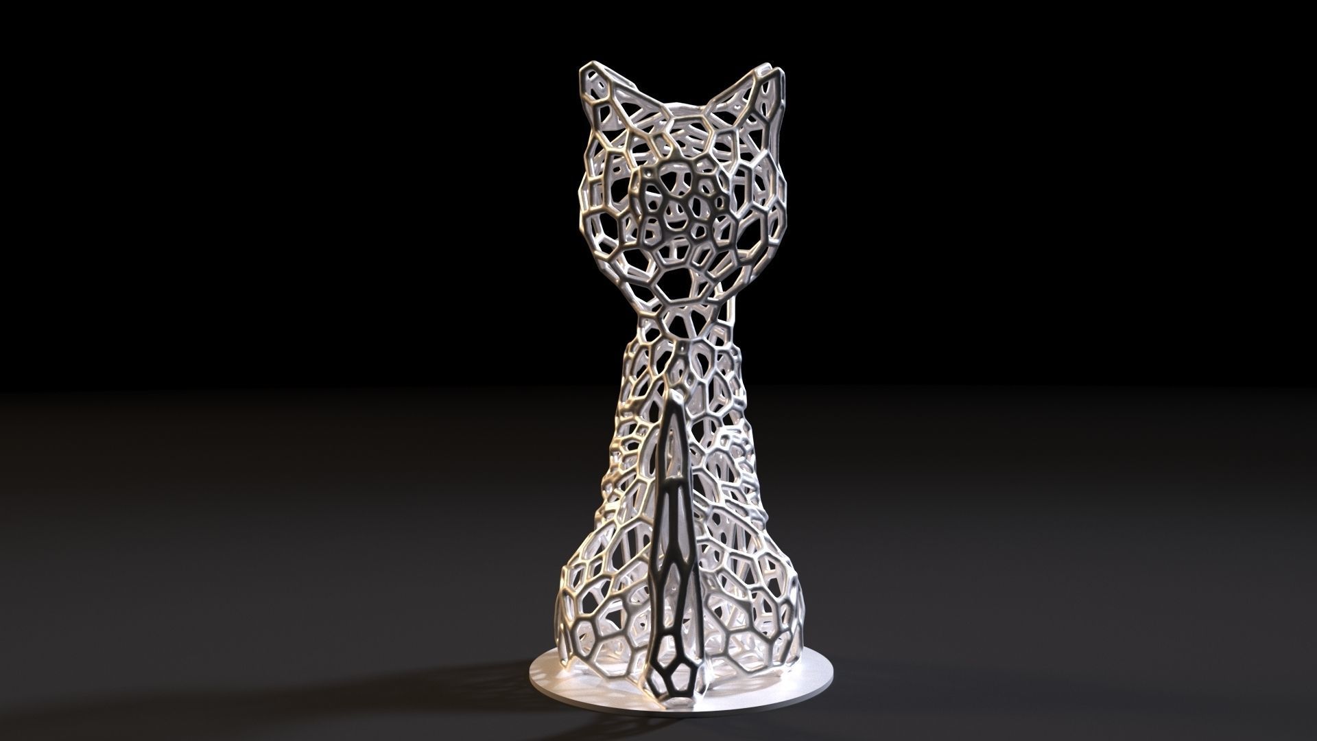 Cat decor 3D print model_3