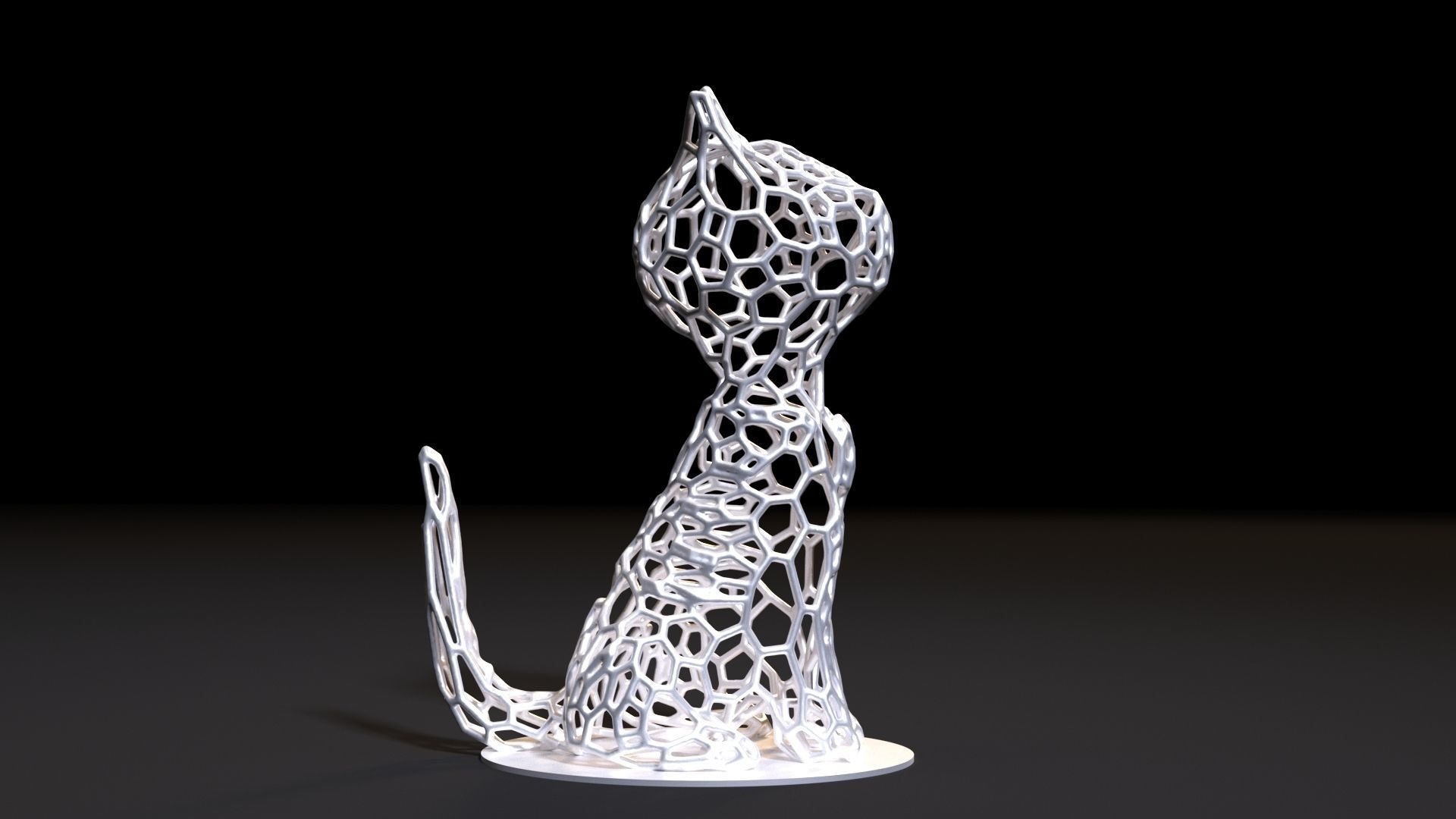 Cat decor 3D print model_5