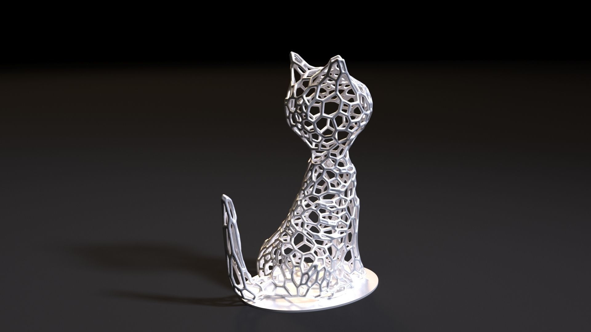 Cat decor 3D print model_4