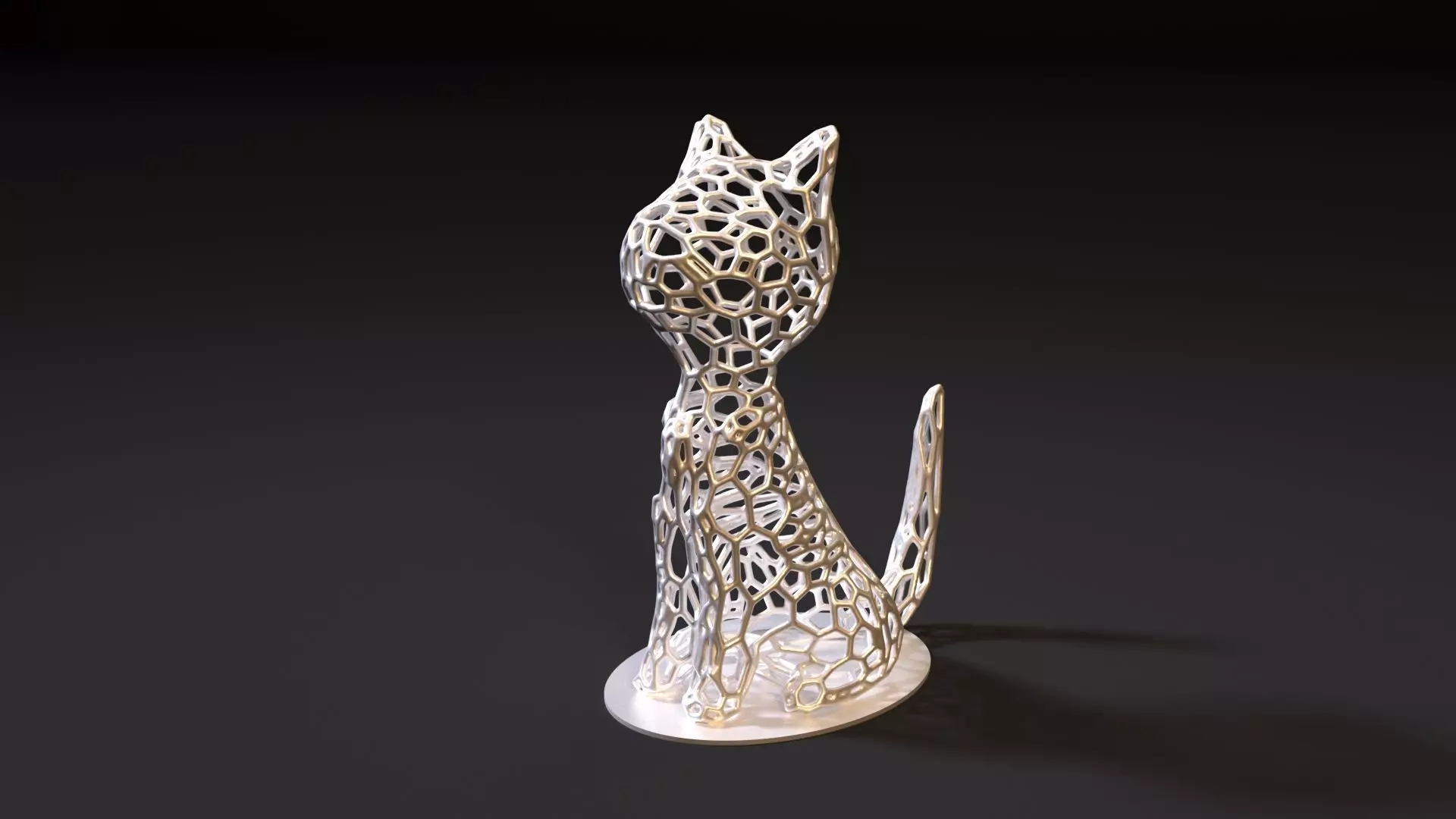 Cat decor 3D print model_0