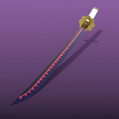 Shusui samurai sword 3D print model