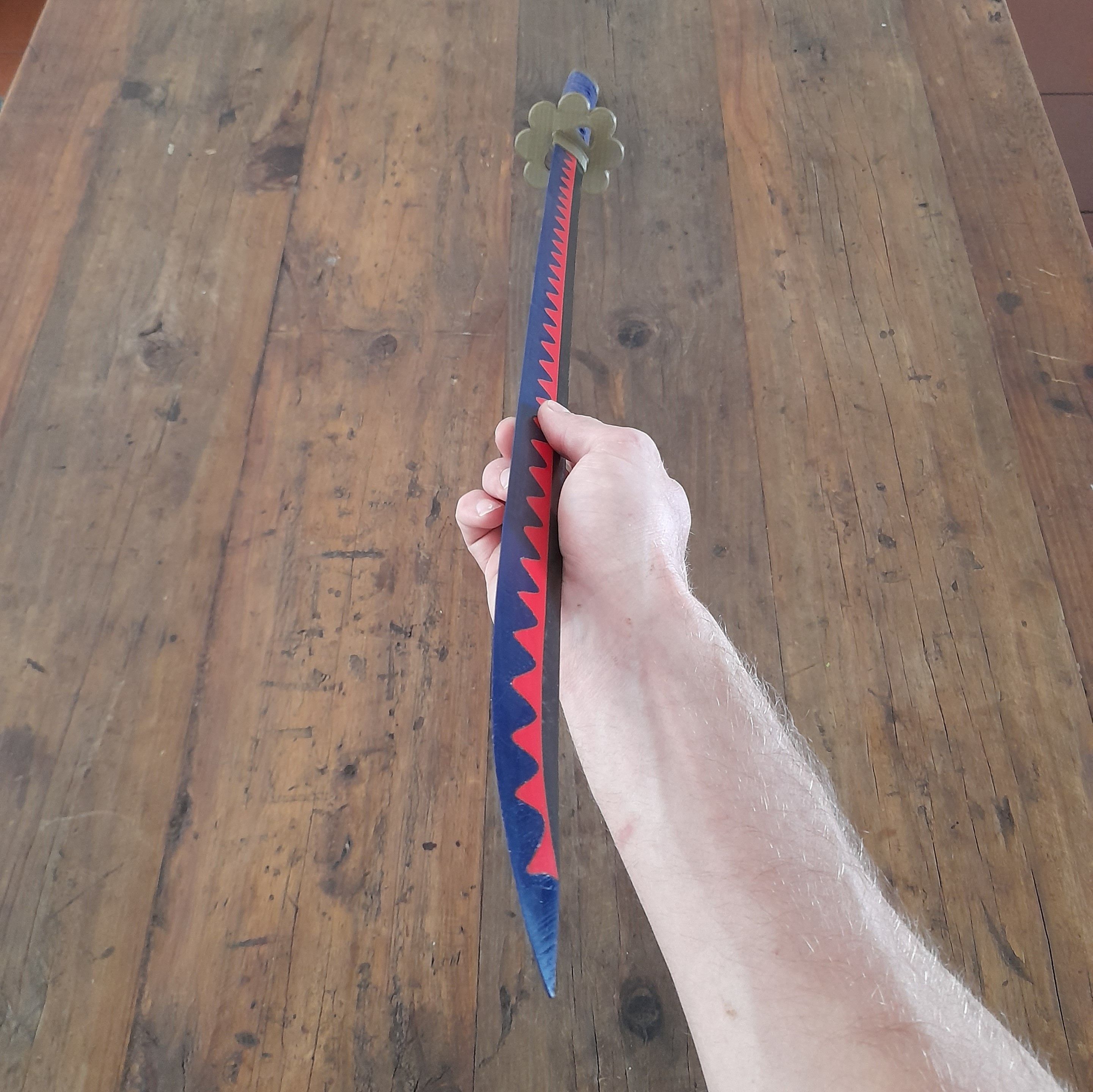 Shusui samurai sword 3D print model_10