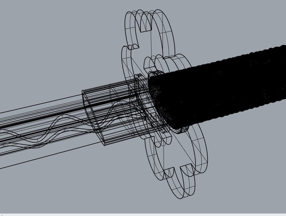 Shusui samurai sword 3D print model_13