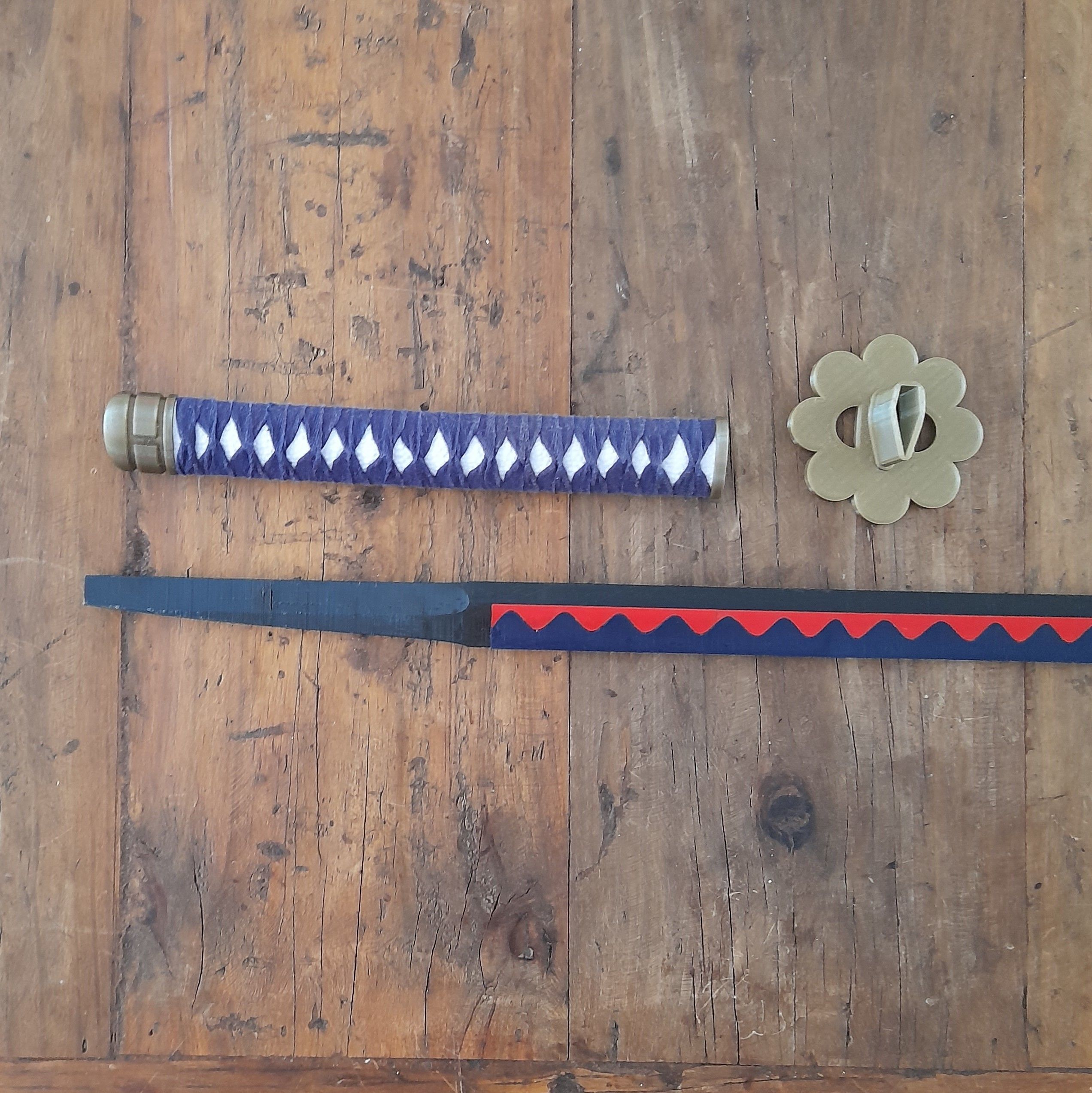 Shusui samurai sword 3D print model_11