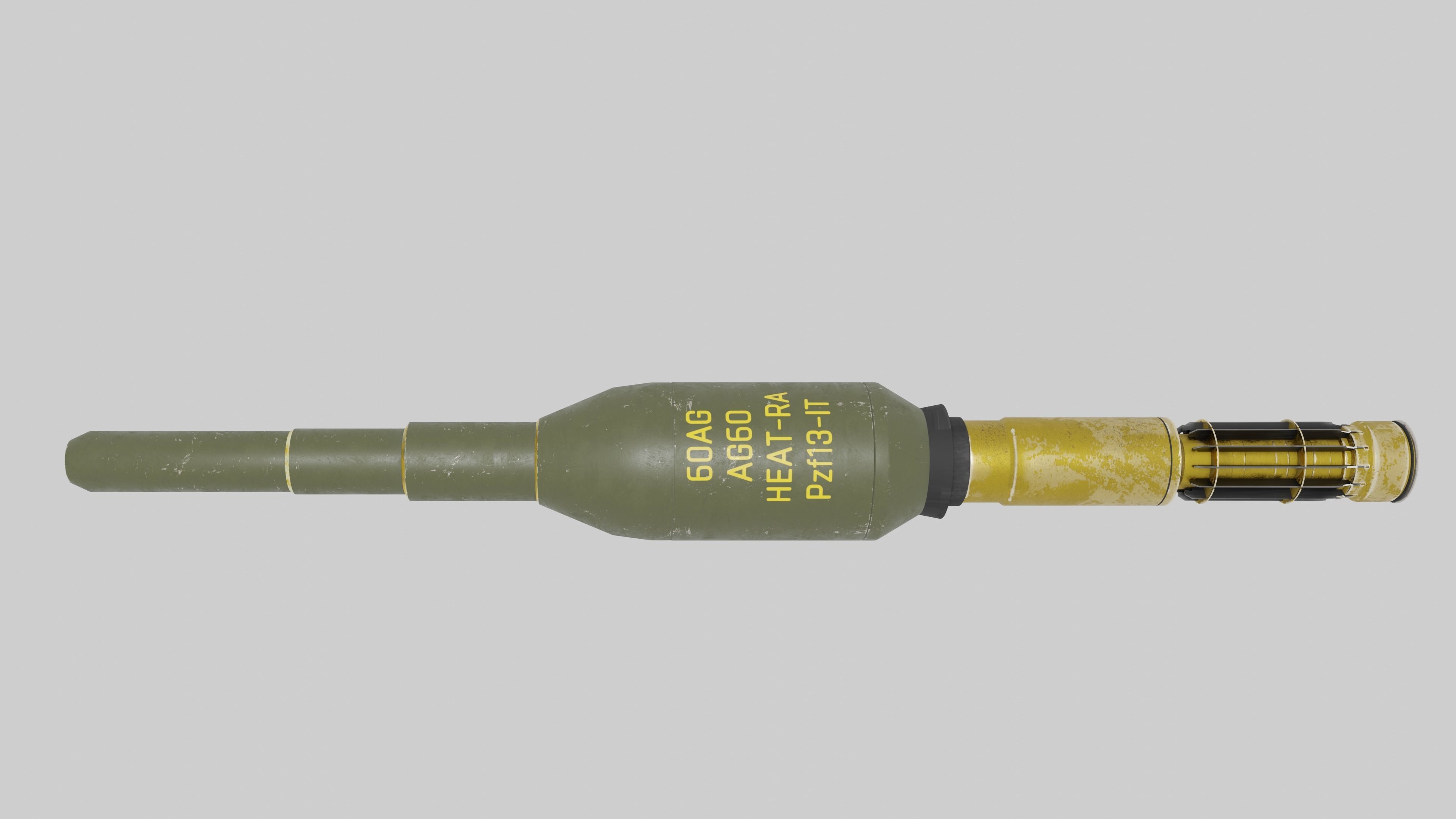 Ultimate Panzerfaust 3 Rocket Launcher Pack Low-poly 3D model_10