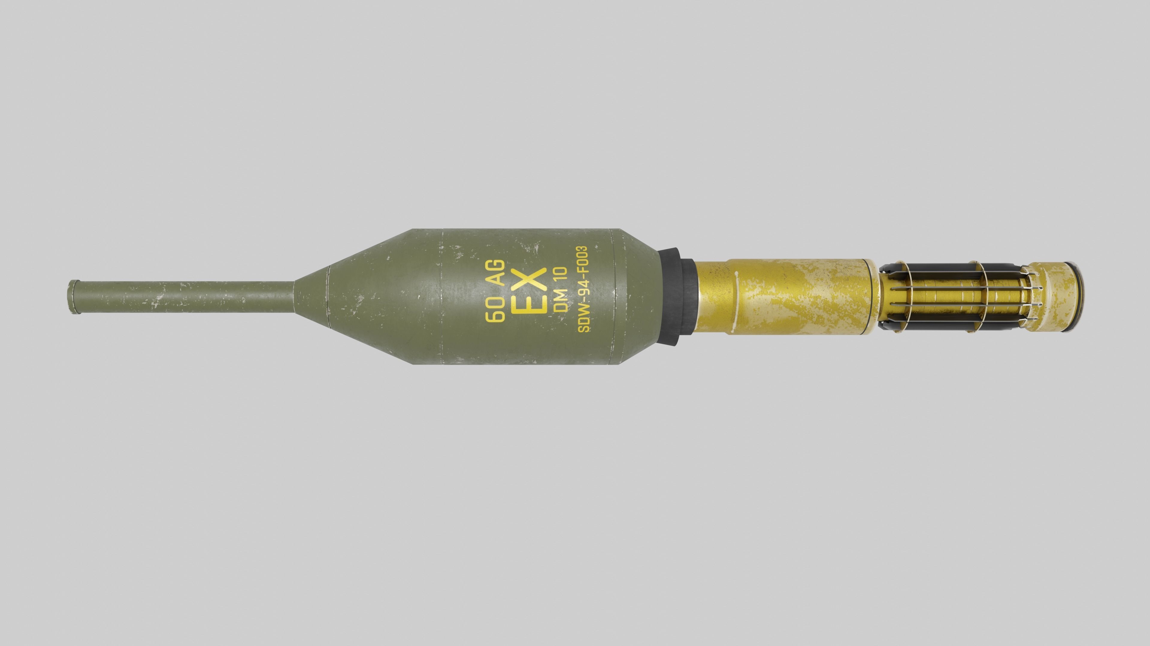 Ultimate Panzerfaust 3 Rocket Launcher Pack Low-poly 3D model_14