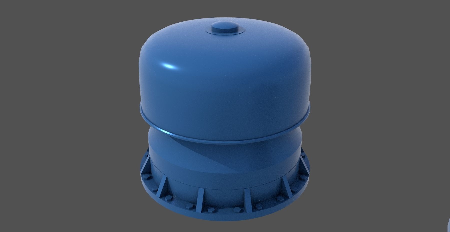 WW2 Italian naval mushroom - Personal license - 1-200 scale 3D print model_2