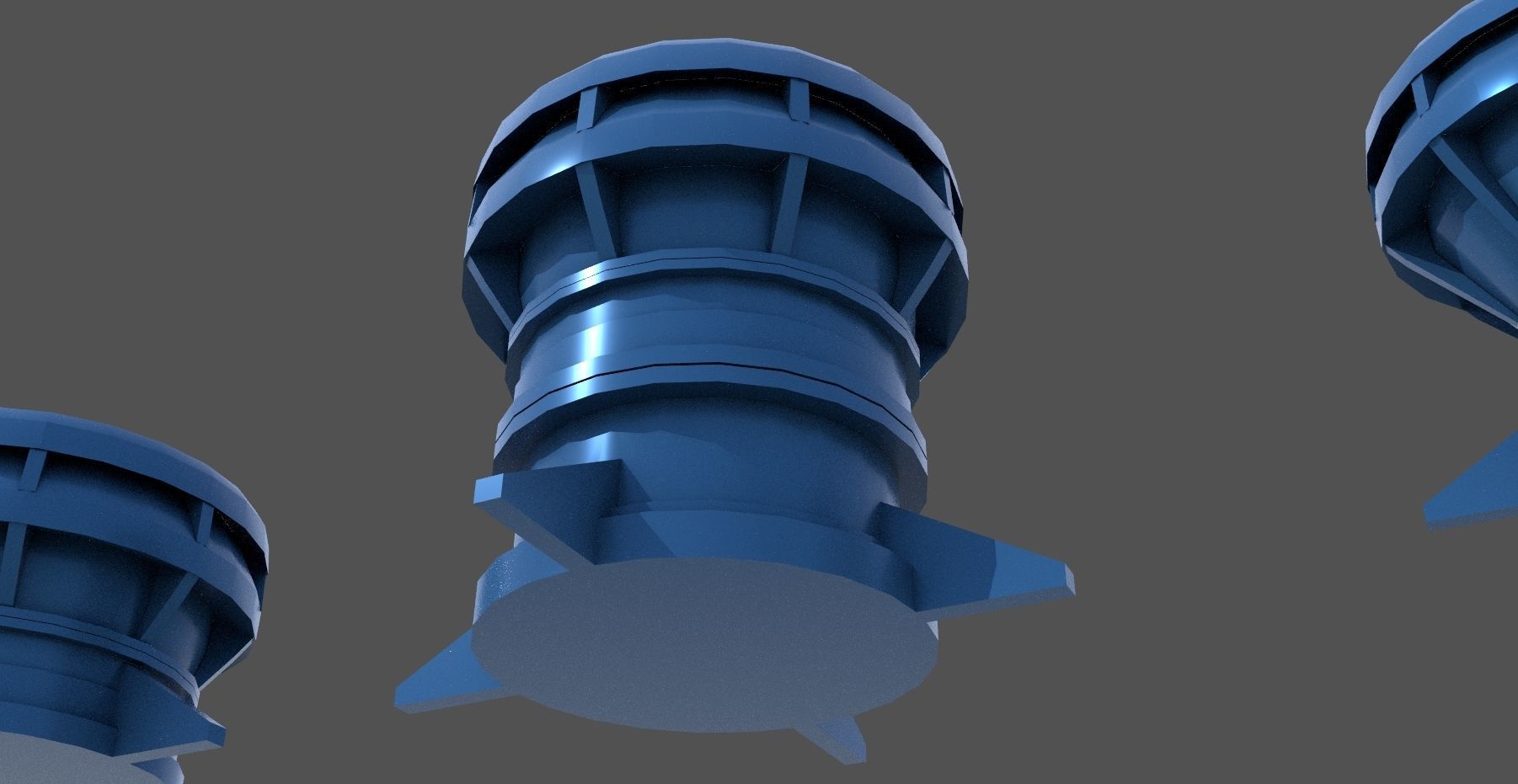 WW2 Italian naval mushroom - Personal license - 1-200 scale 3D print model_7