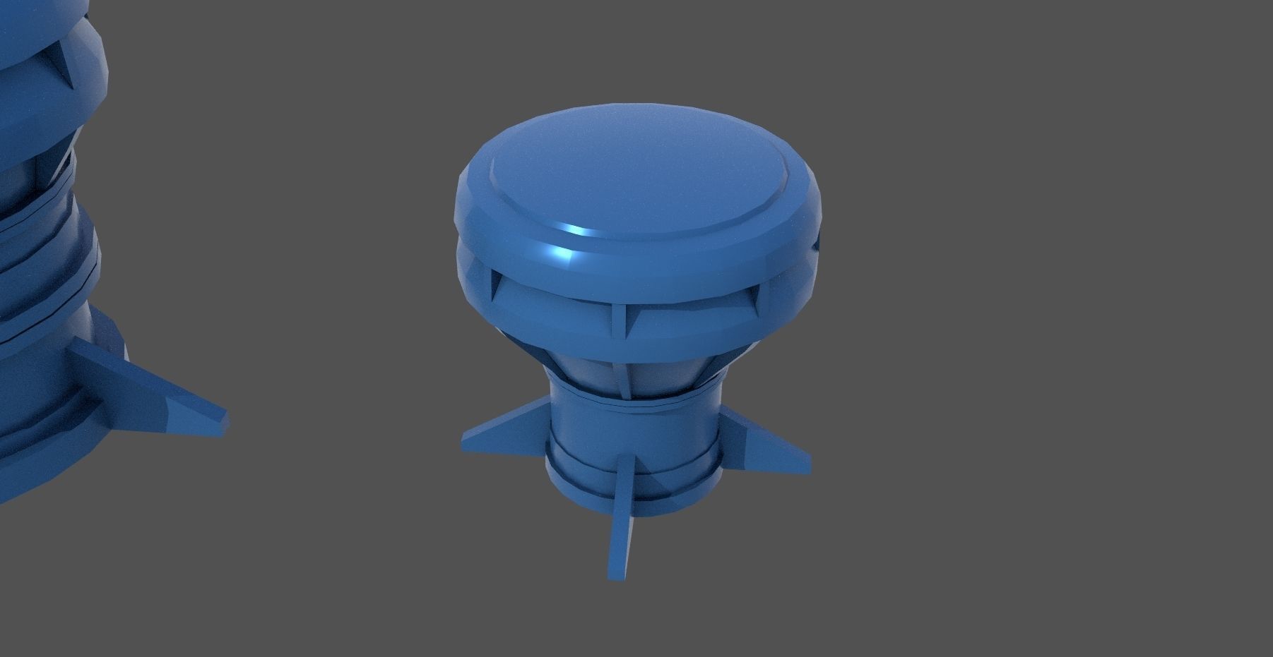 WW2 Italian naval mushroom - Personal license - 1-200 scale 3D print model_8