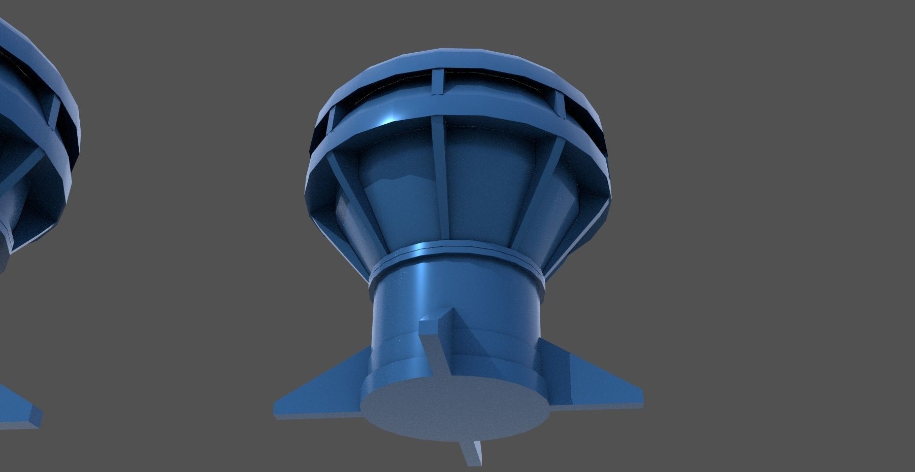 WW2 Italian naval mushroom - Personal license - 1-200 scale 3D print model_9