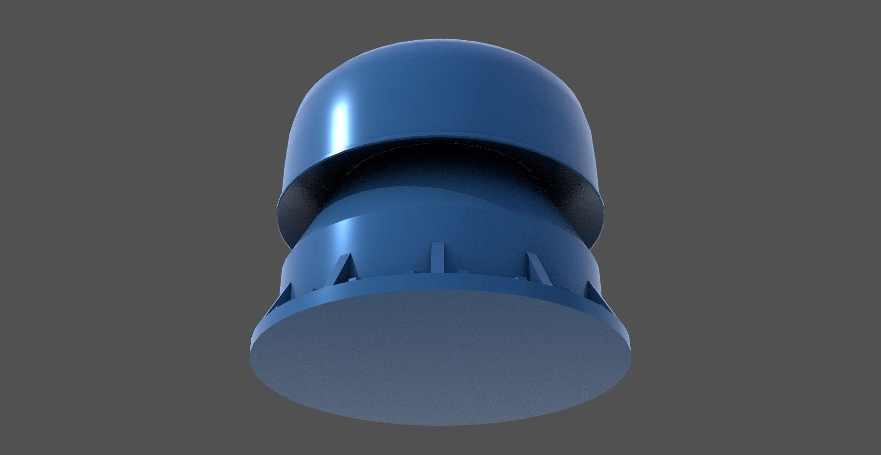 WW2 Italian naval mushroom - Personal license - 1-200 scale 3D print model_3