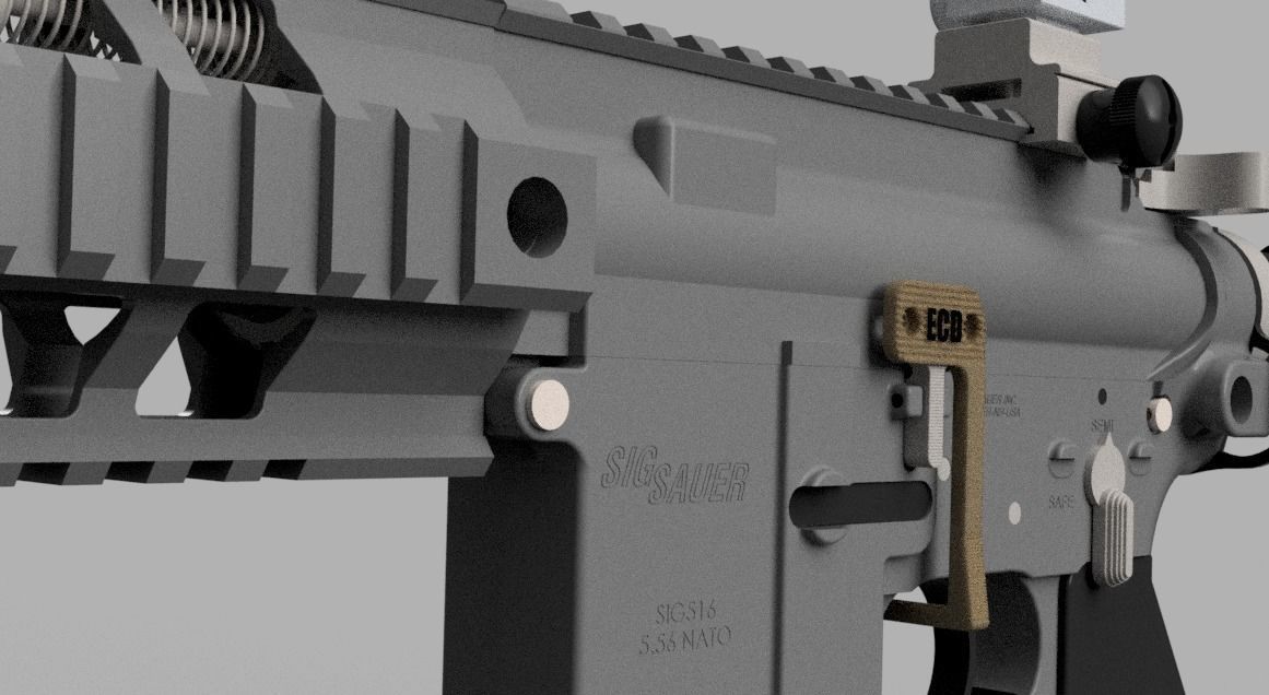 Battery Assist Device Lever 3D print model_2