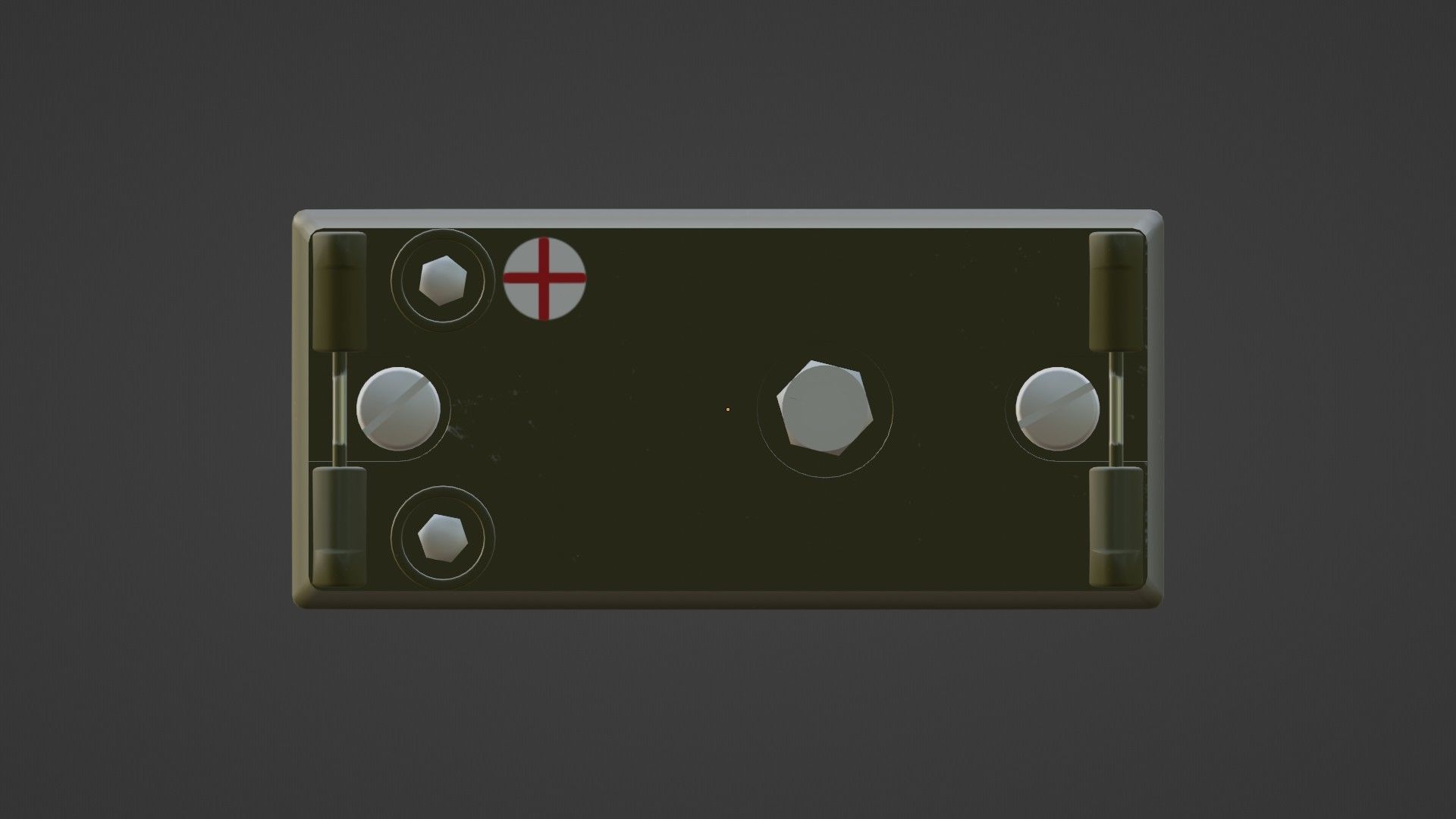 Racal MA-4204 Time-division voice scrambler Low-poly 3D model_12