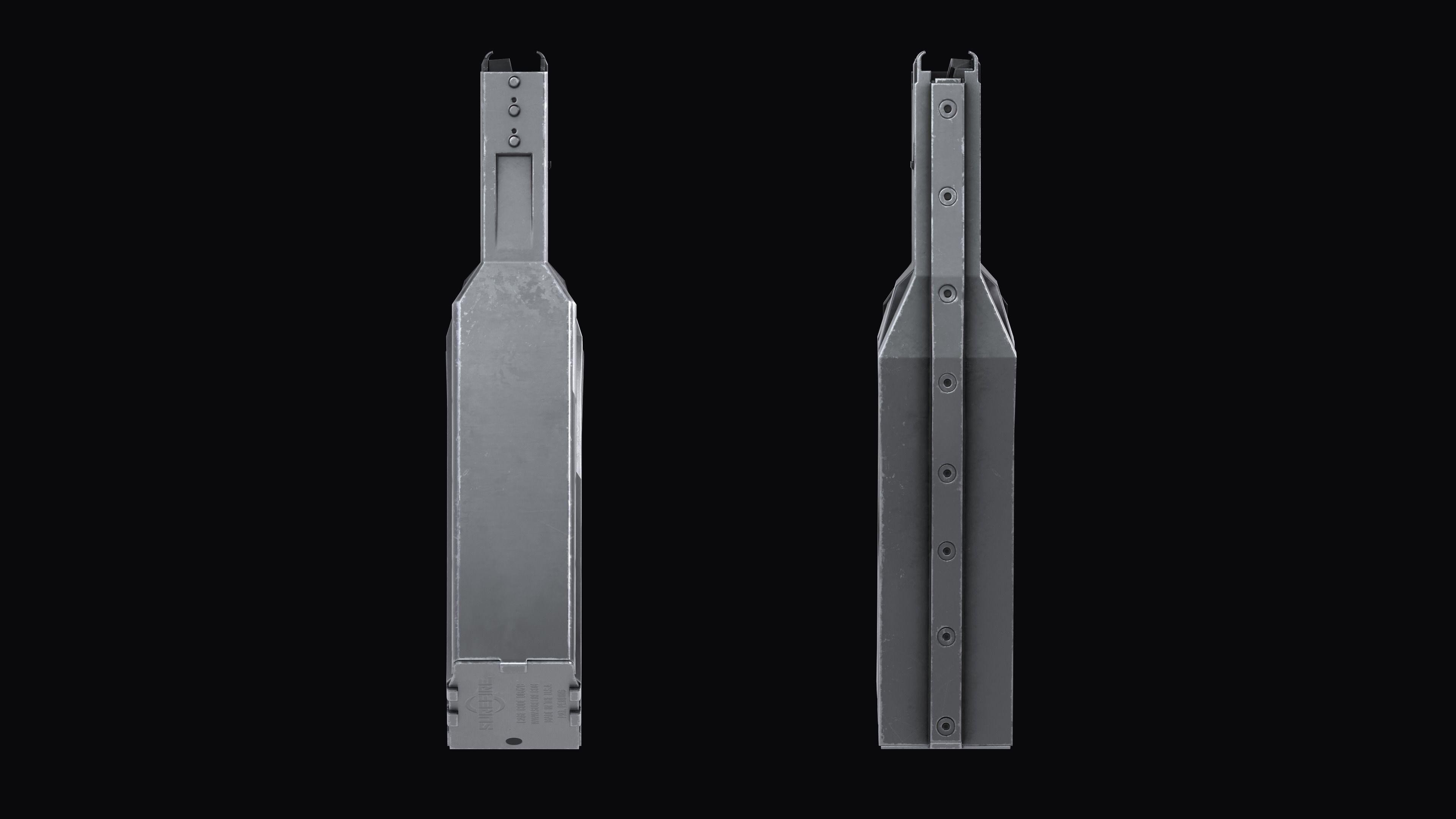 Surefire MAG5-60 Stanag magazine M4 AR Low-poly 3D model_10