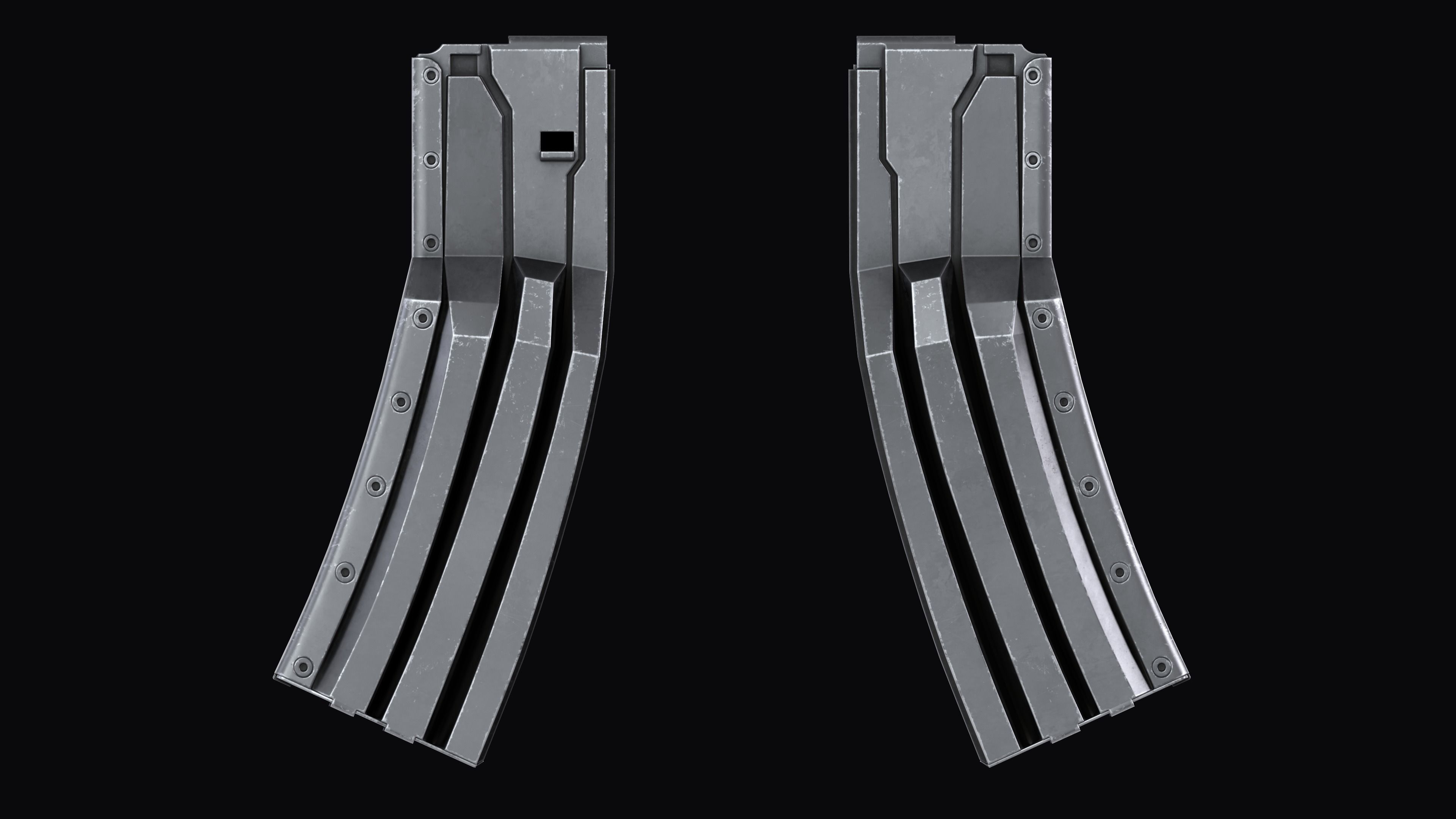 Surefire MAG5-60 Stanag magazine M4 AR Low-poly 3D model_9