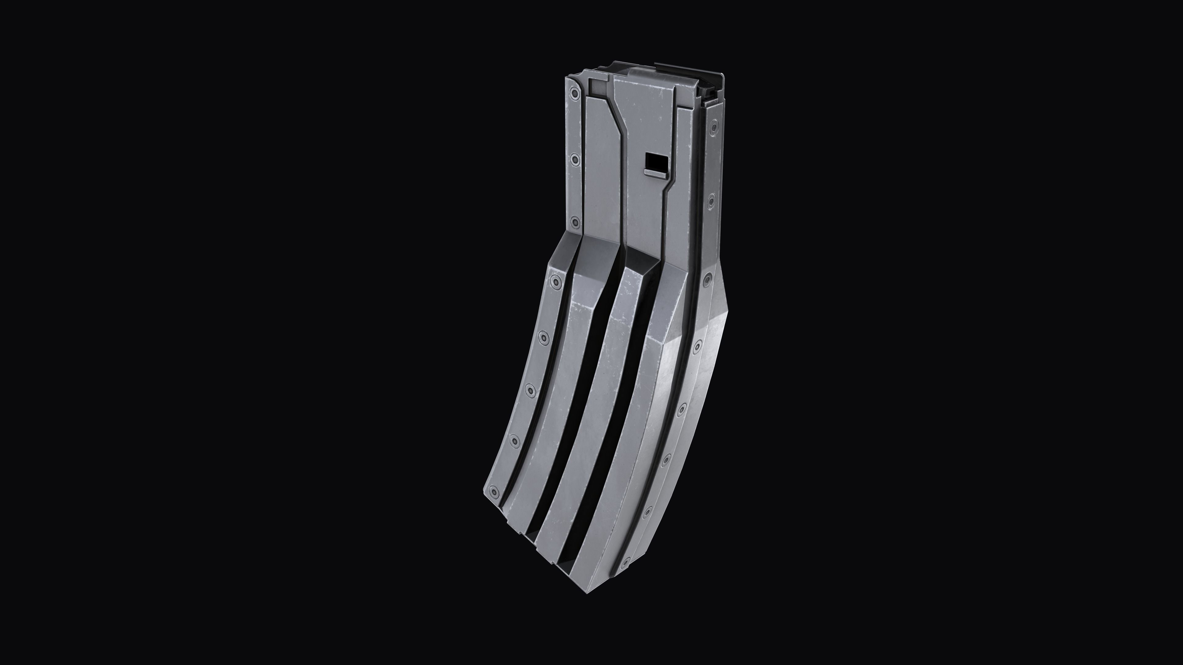 Surefire MAG5-60 Stanag magazine M4 AR Low-poly 3D model_4