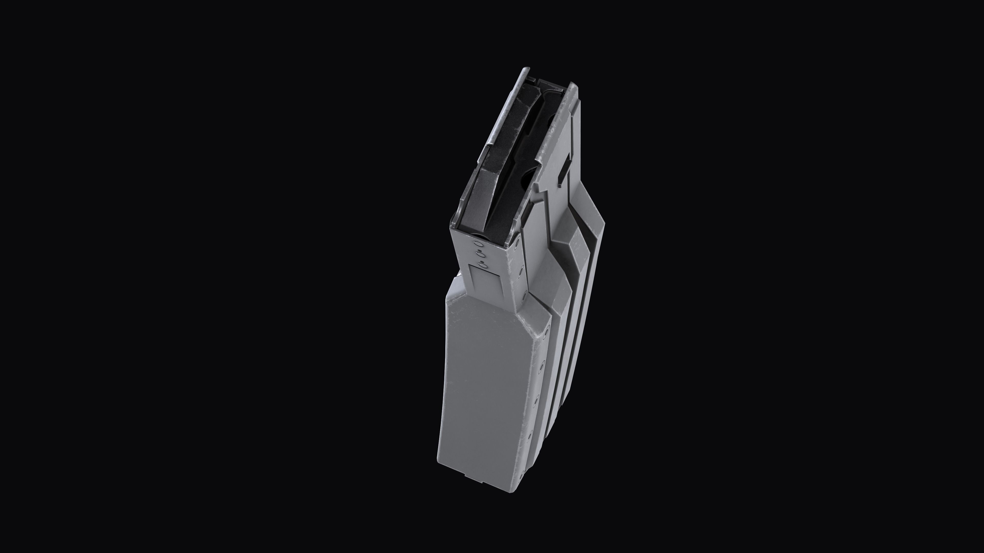 Surefire MAG5-60 Stanag magazine M4 AR Low-poly 3D model_7