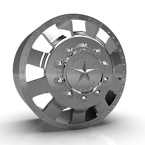 AMERICAN FORCE 23 BOLT DRW WHEEL 3D print model