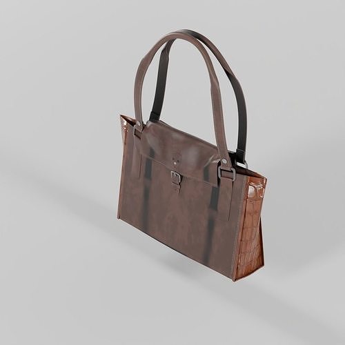 Leather bag 3D model