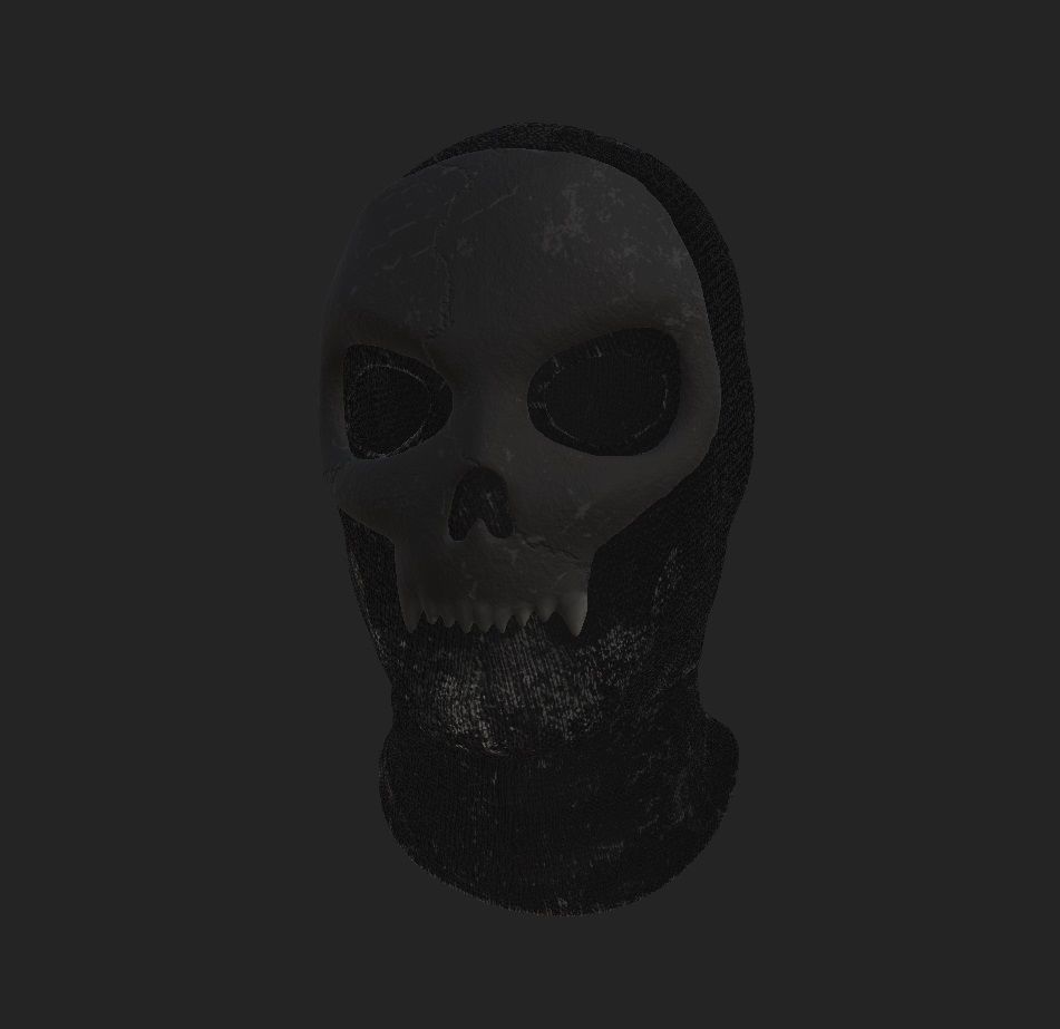 Skull Balaclava Low-poly 3D model_6