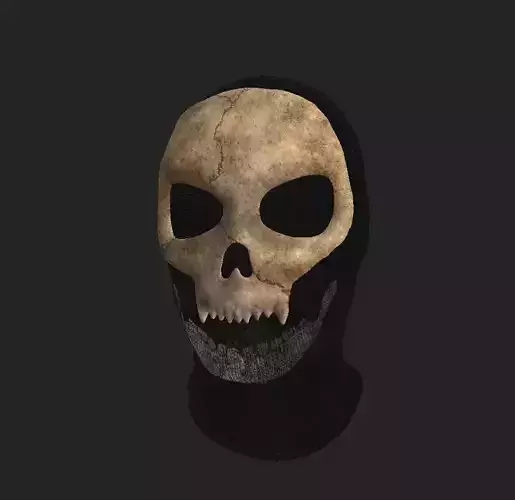 Skull Balaclava Low-poly 3D model