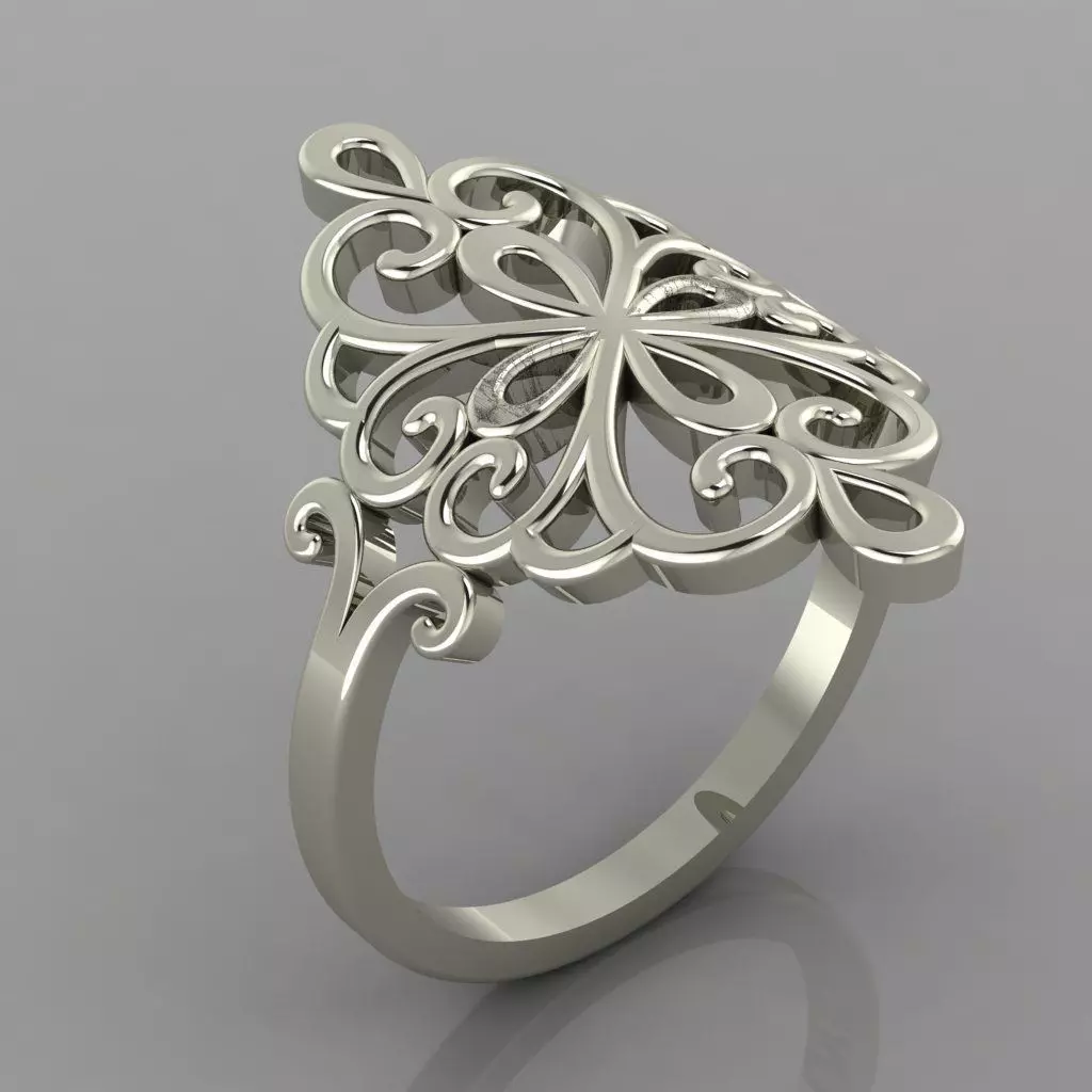 Ring with Pattern Jewelry 3d model 34 3D print model