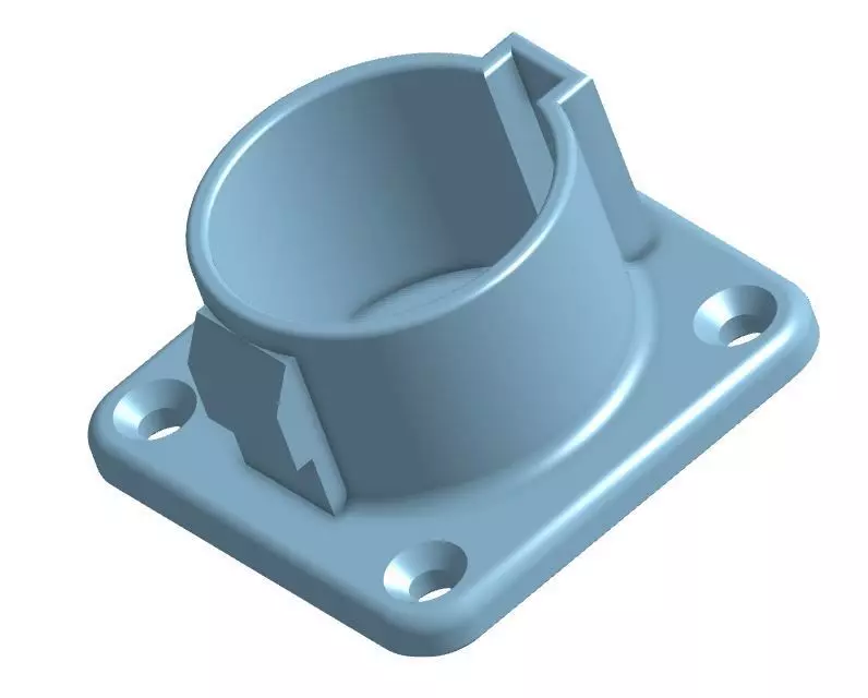 J1772 EV Plug Mount 3D print model_0