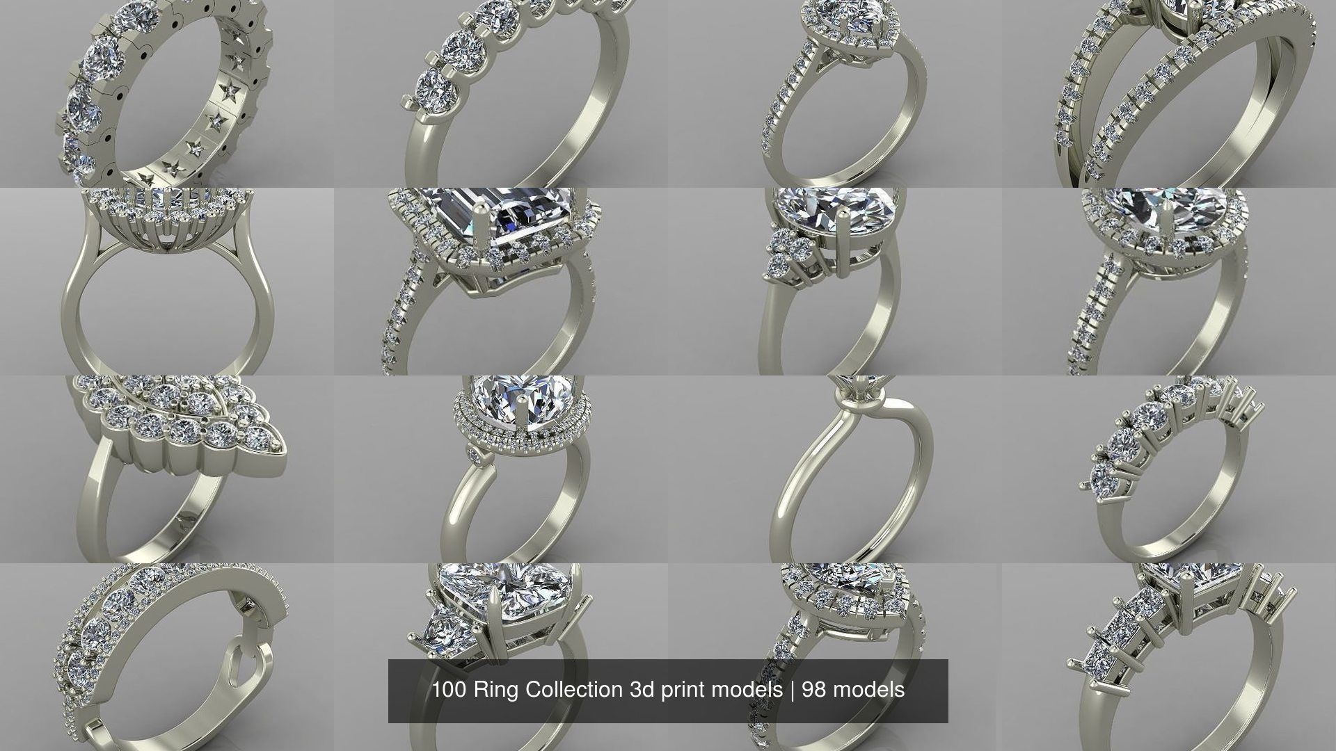100 Ring Collection 3d print models _29