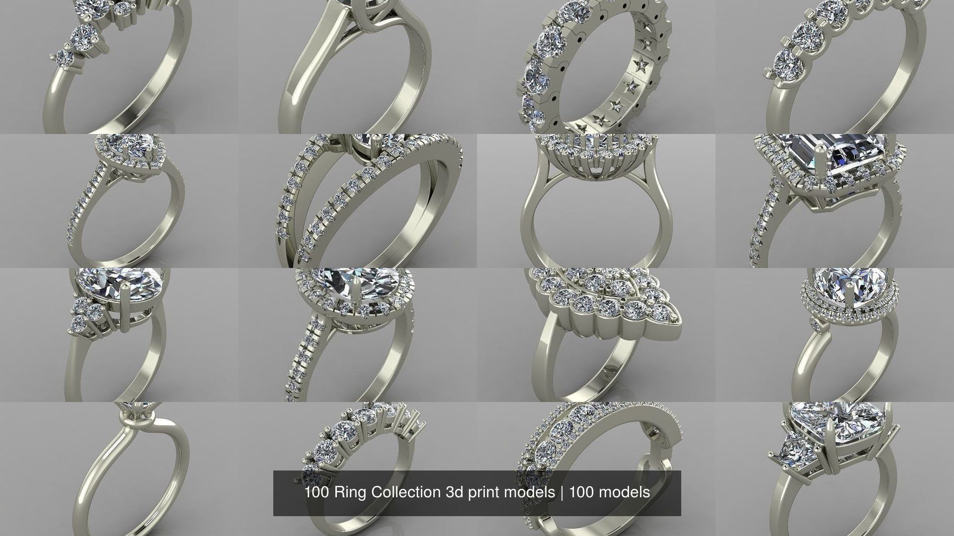 100 Ring Collection 3d print models _42
