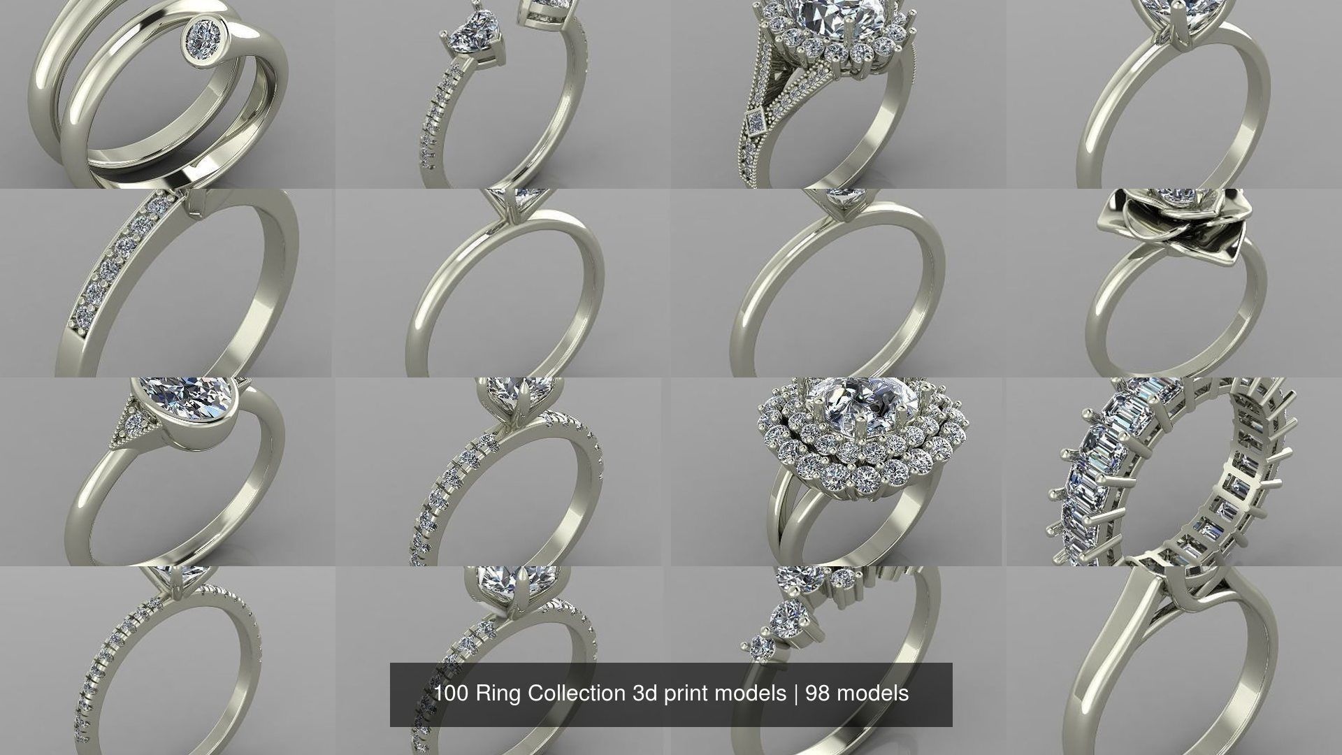 100 Ring Collection 3d print models _22