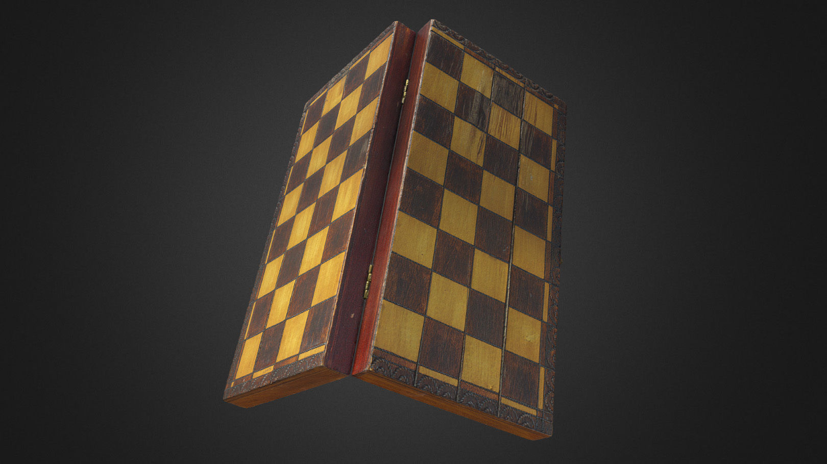 Chessboard 01 - Optimized Scan Low-poly 3D model_7