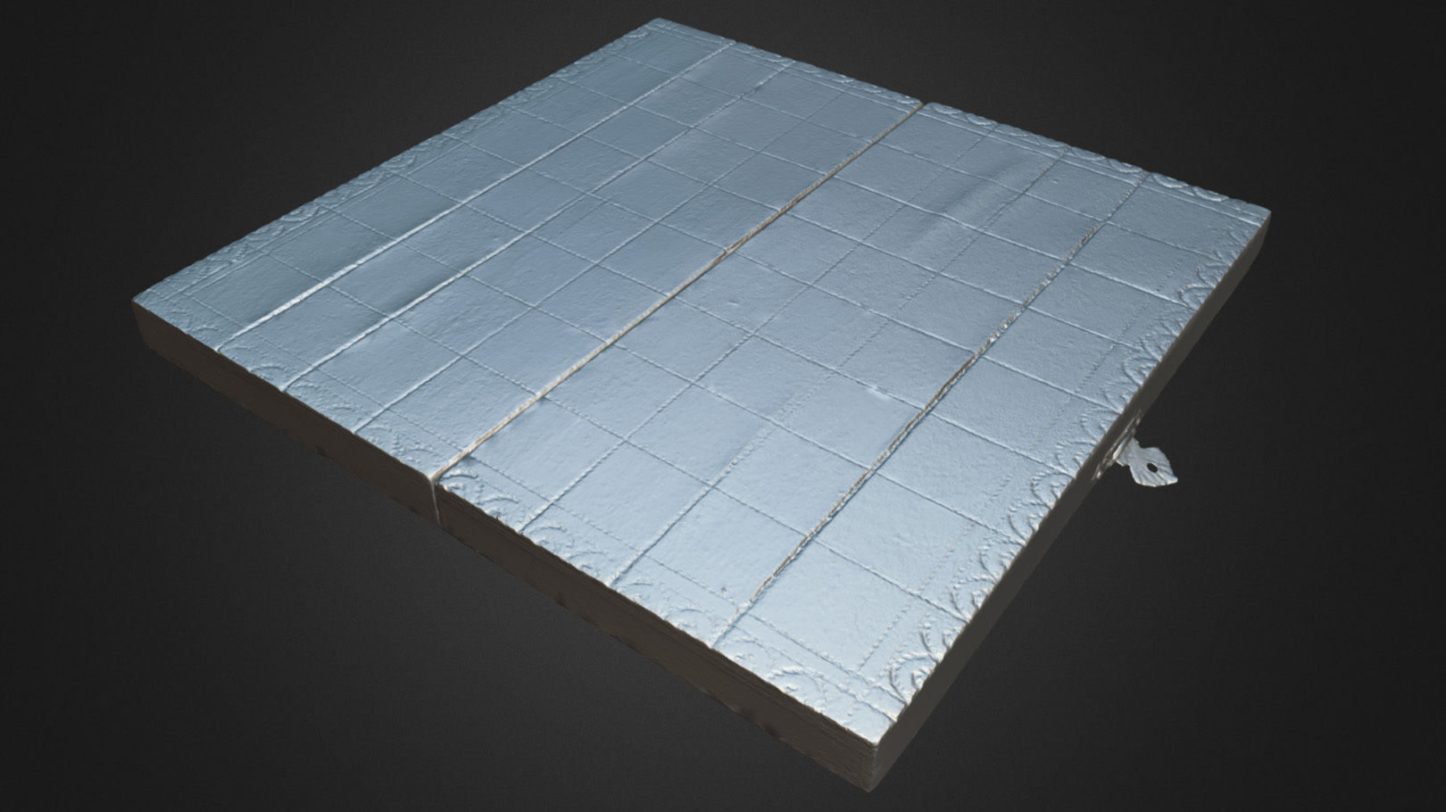 Chessboard 01 - Optimized Scan Low-poly 3D model_8