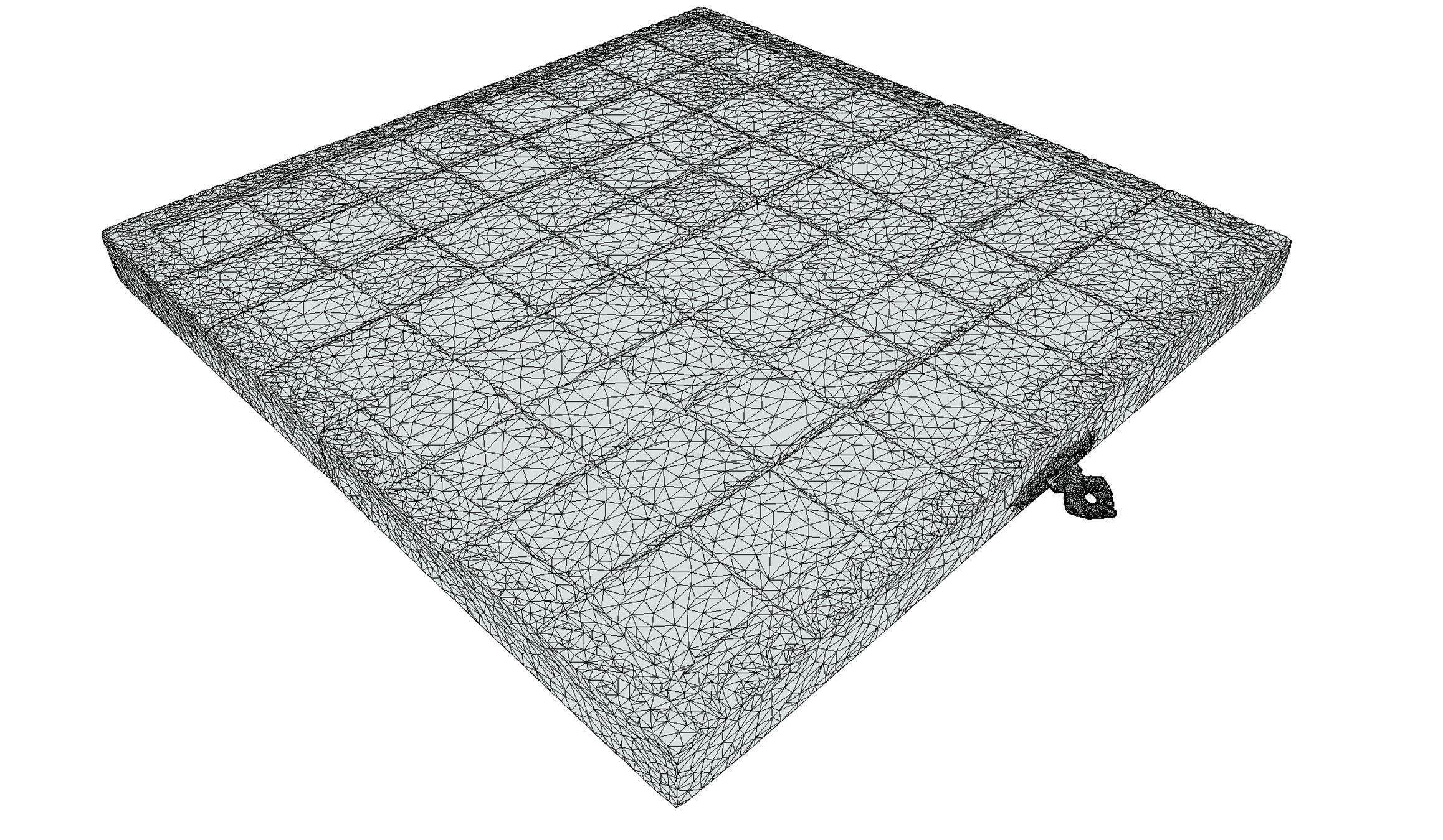 Chessboard 01 - Optimized Scan Low-poly 3D model_11