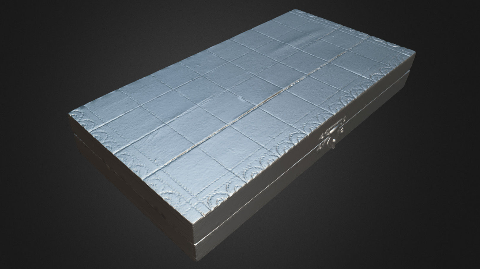 Chessboard 01 - Optimized Scan Low-poly 3D model_9