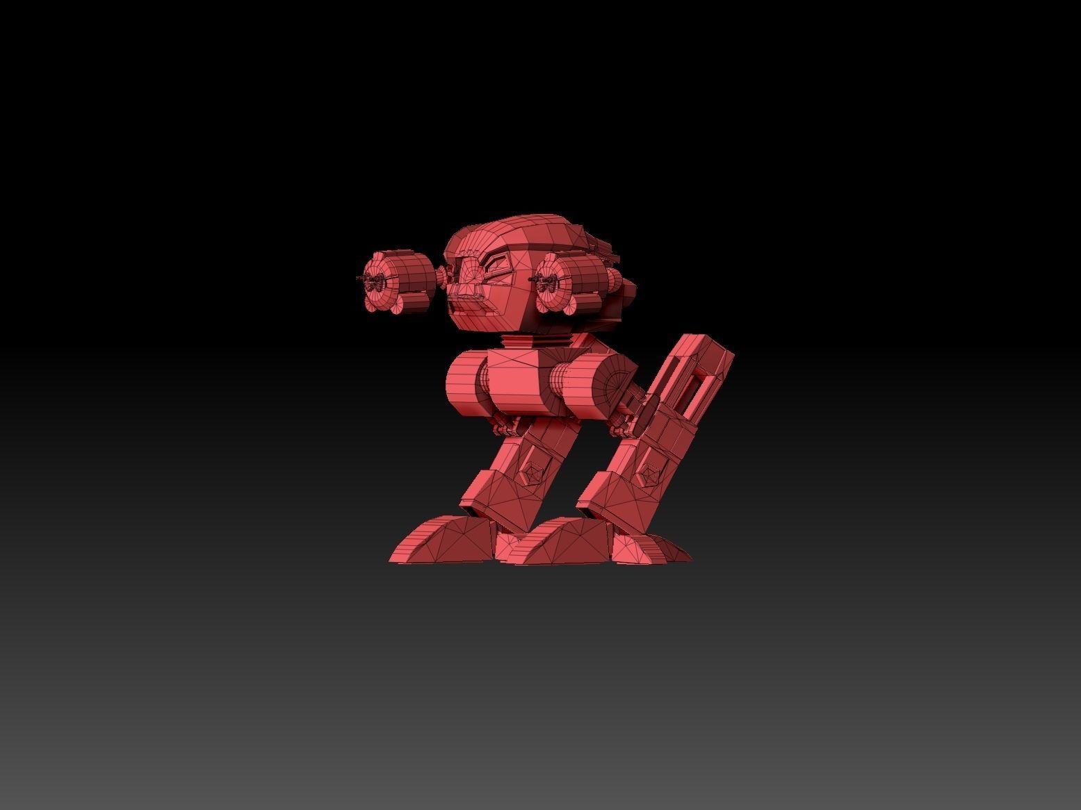 robot Low-poly 3D model_6