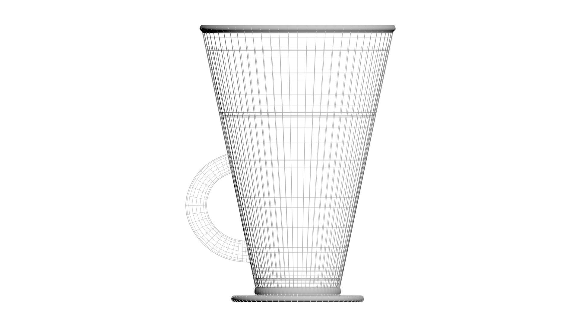 Latte In Latte Cup 3D model_18