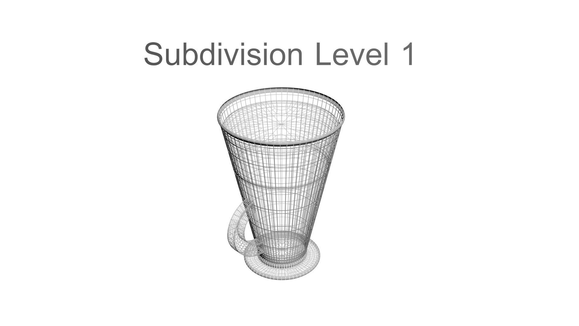 Latte In Latte Cup 3D model_19